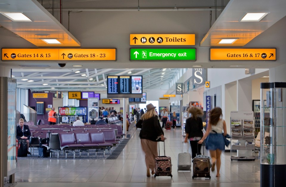 Passengers should arrive three hours before international flights