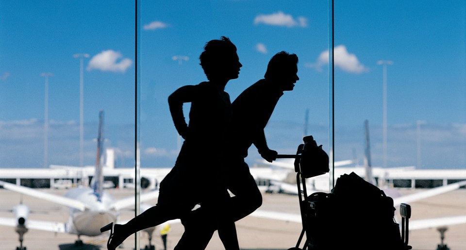 Arriving to the airport too late could leave you rushing to catch your flight