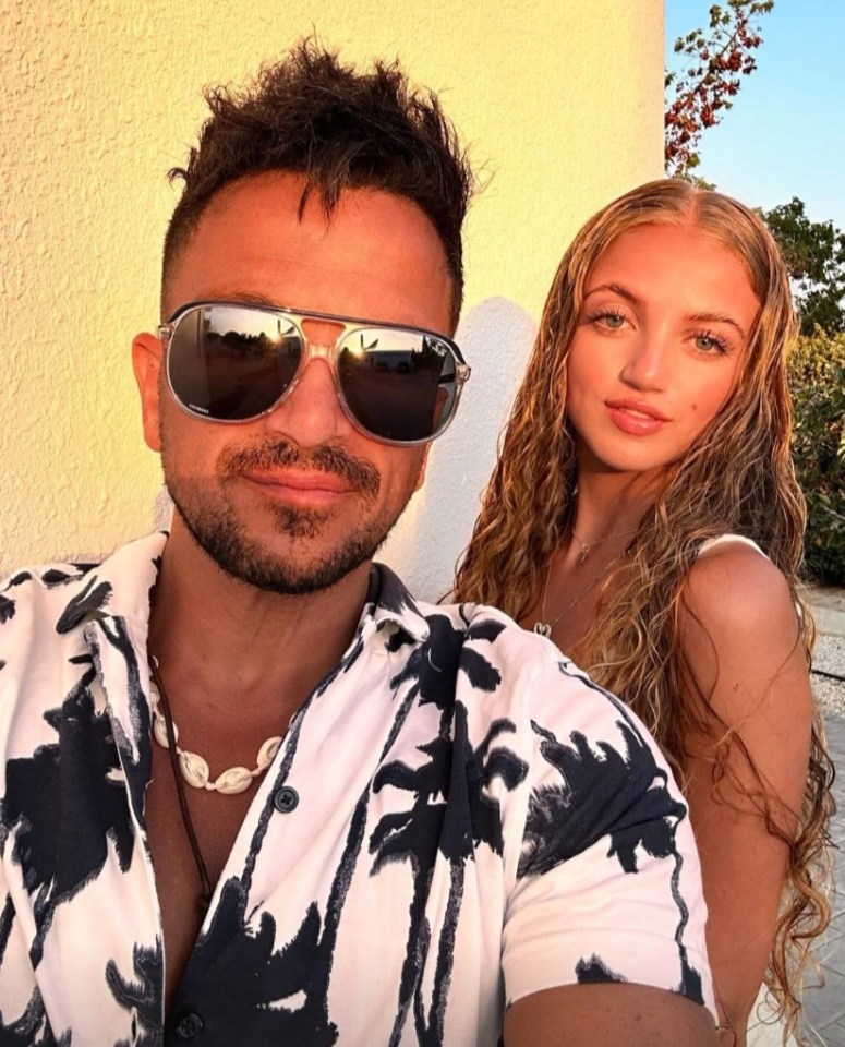 Peter Andre and his daughter Princess.