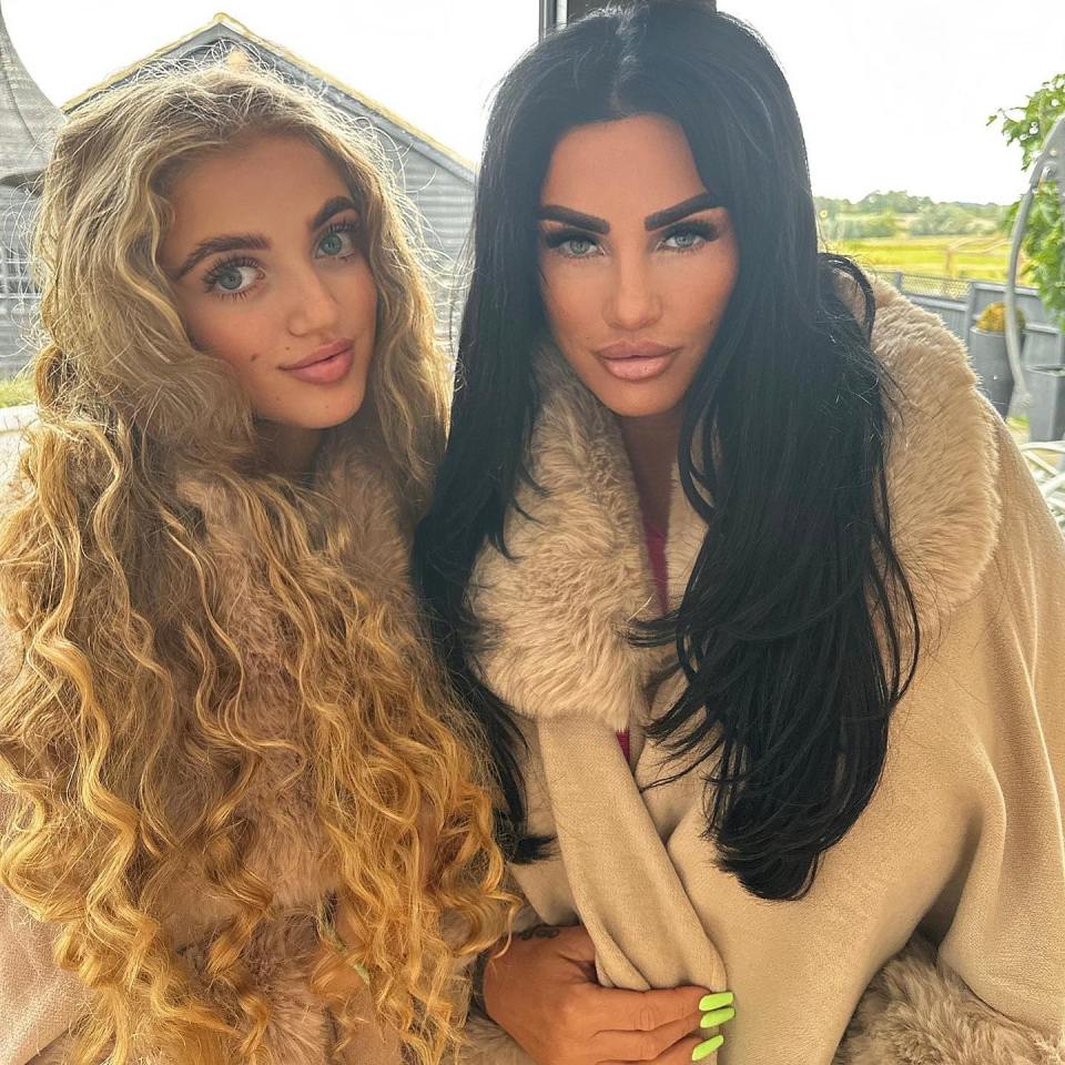 Katie Price and her daughter Princess.