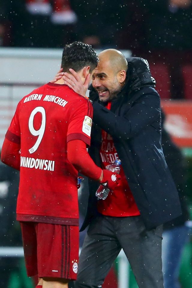 Robert Lewandowski is enjoying playing under Pep Guardiola, but will not follow him to Manchester City 
