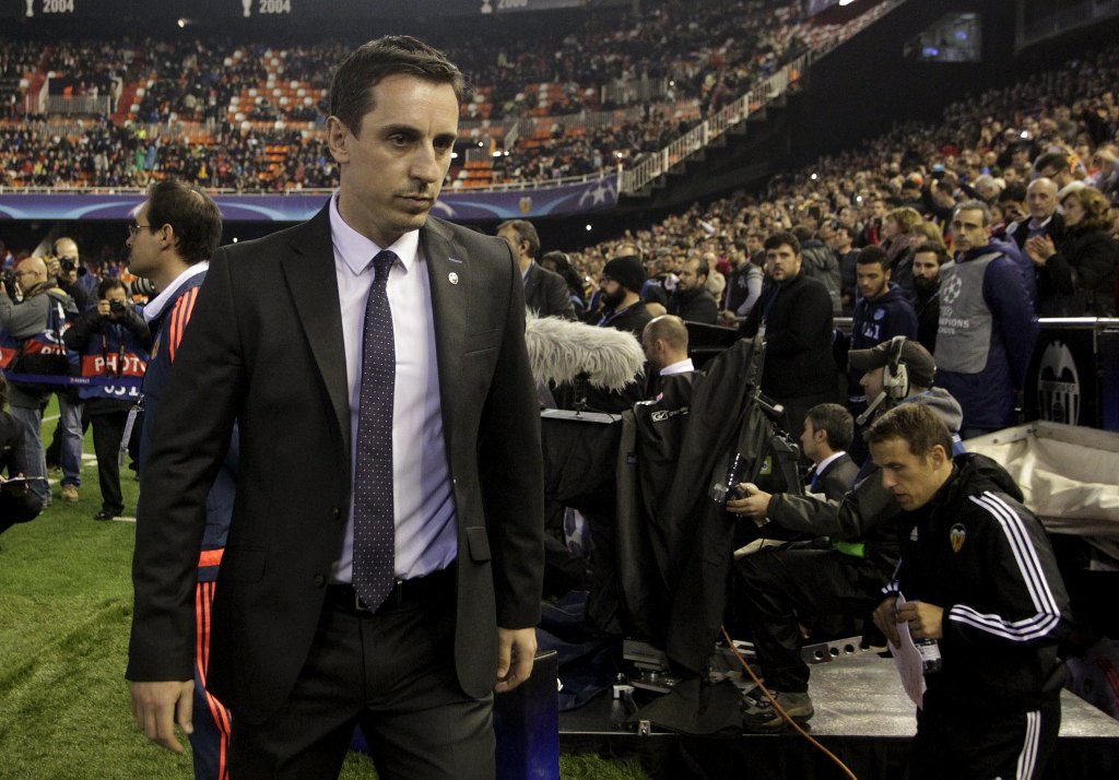 Neville's foray into management with Valencia didn't go as intended as he failed to see out the season in Spain