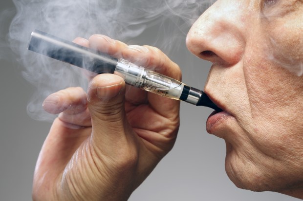 Person smoking e cigarette