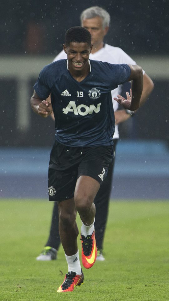 Rashford has been unable to break into Mourinho's first team so far this season - but is hoping to learn off Zlatan
