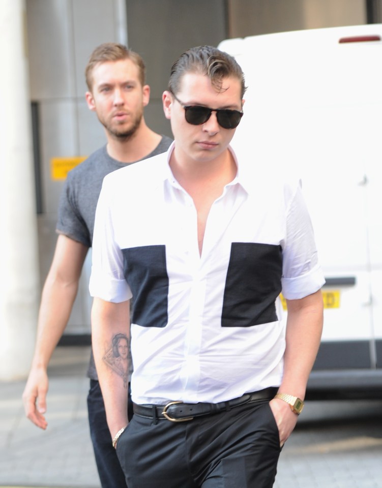 Super pairing . . . John Newman and superstar Calvin Harris have found success in the charts with Olé
