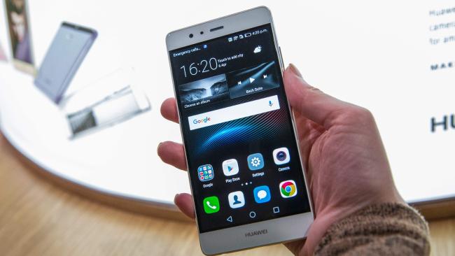 The new P9 smartphone by Chinese tech company Huawei 