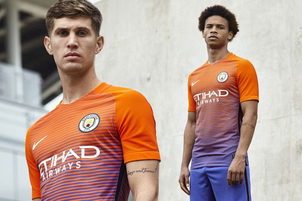 John Stones and Leroy Sane modelled the garish new kit last week
