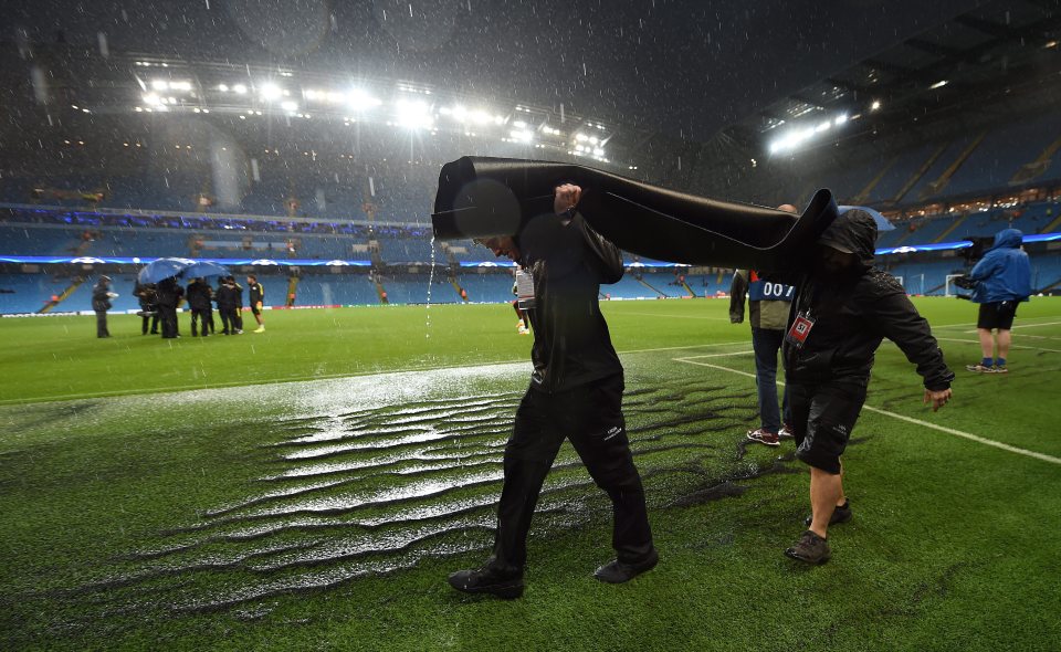The game was meant to be last night but was postponed due to a waterlogged pitch