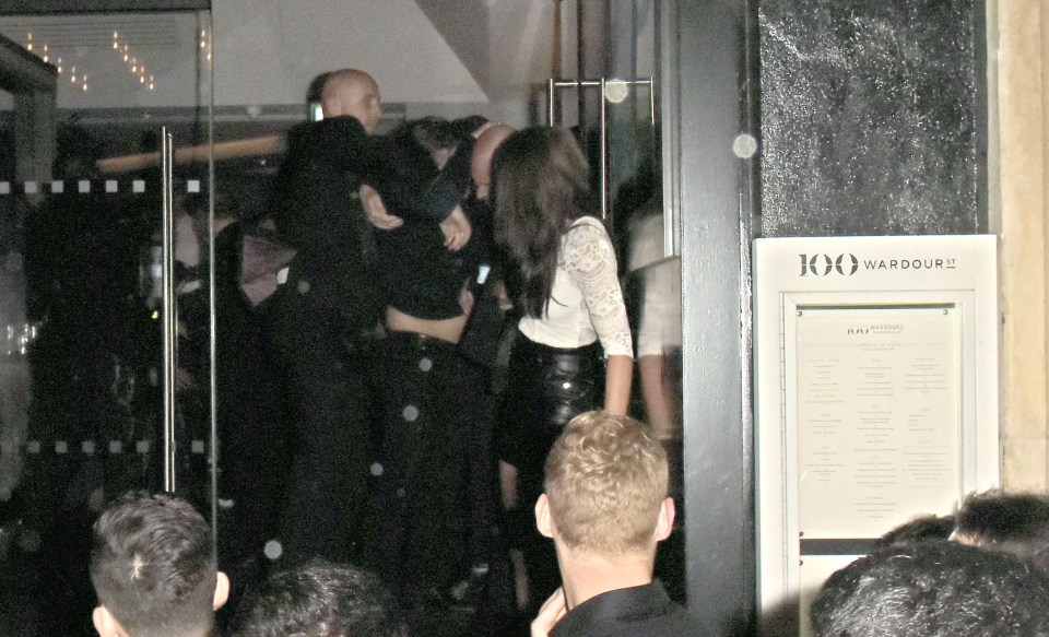 It is not known whether the man was trying to get to Michelle or not. 