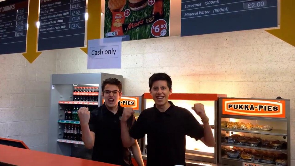 Even the catering staff get a feature in the video, joining in the enthusiasm