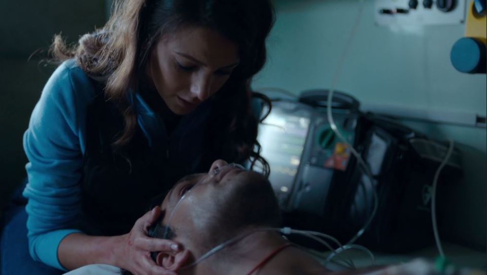 Lance Corporal Georgie Lane opted for her former love Special Forces Officer Elvis Harte, played by Luke Pasqualino