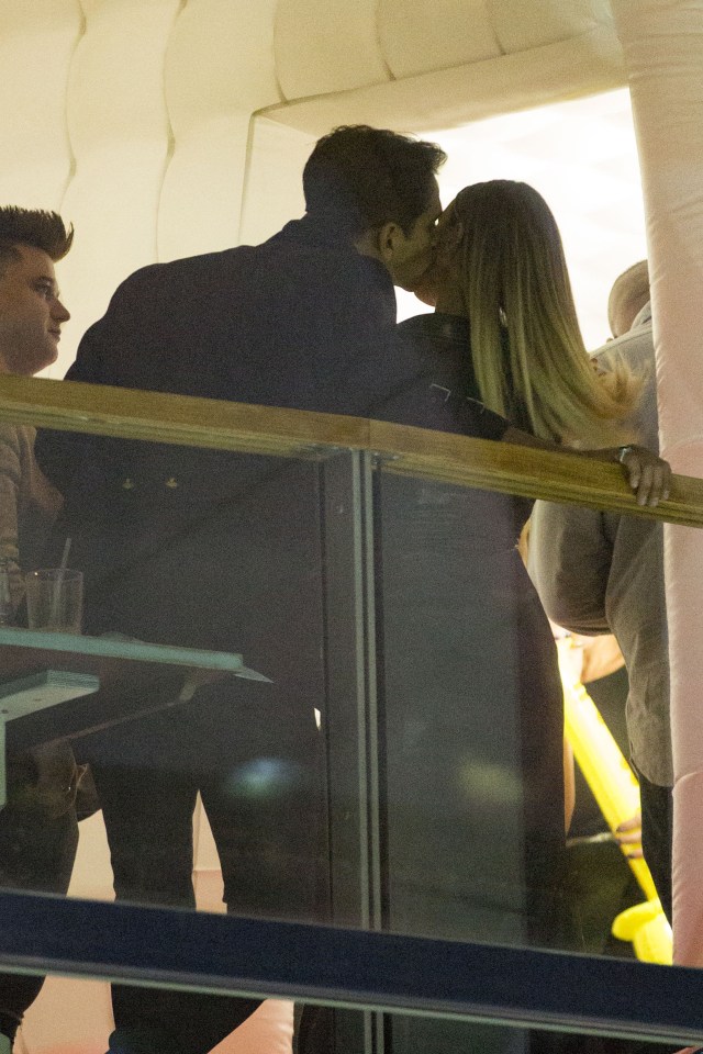 The singer was spotted kissing the Our Girl actor on Saturday night 