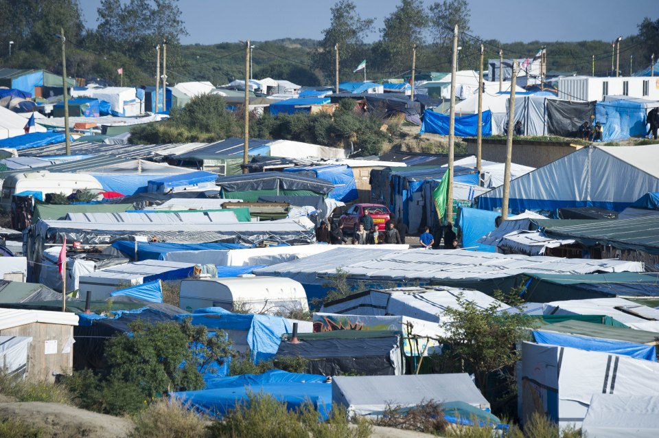 Thousands of refugees are living in the Jungle camp in Calais