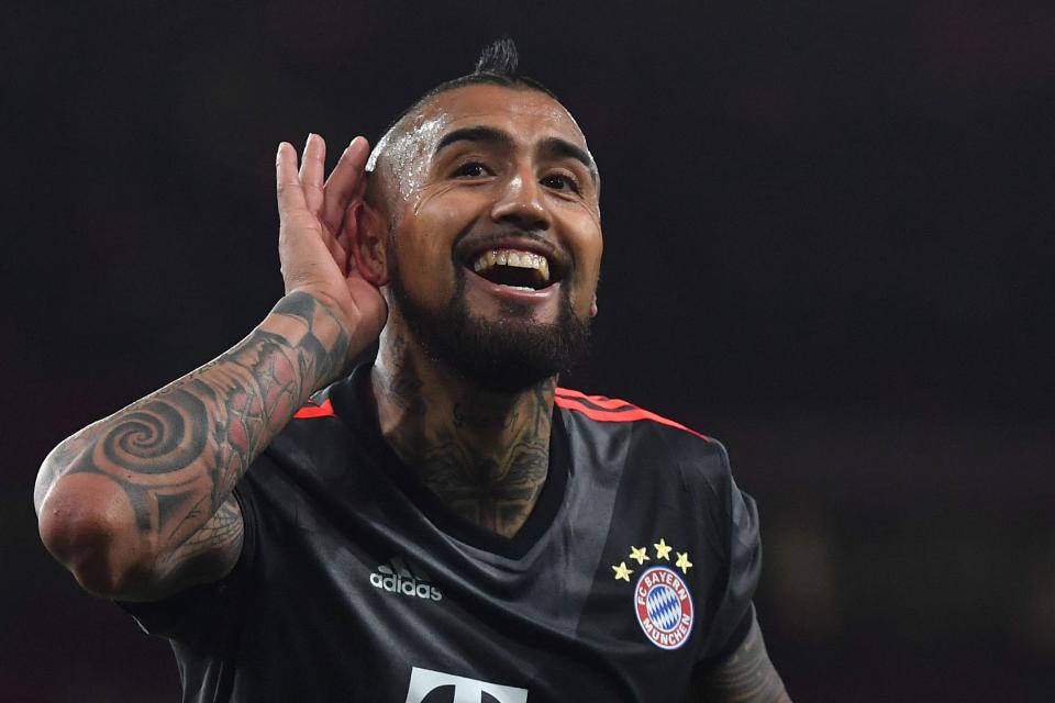  Arturo Vidal was one of Pep Guardiola's most expensive Bayern Munich signings when he joined in 2015