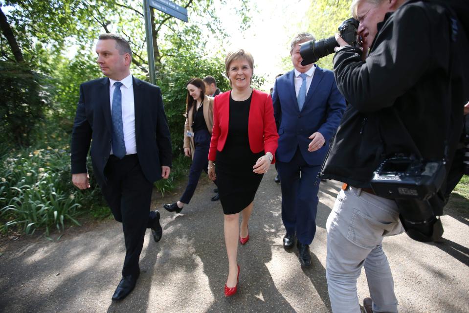  Ms Sturgeon said she would seek to form a 'progressive alliance'
