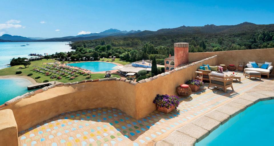 Hotel Cala di Volpe has a penthouse suite with three bedrooms and a huge terrace 
