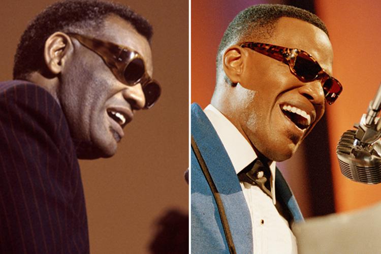  Jamie Foxx, R, won an Oscar for his portrayal of blind singer Ray Charles