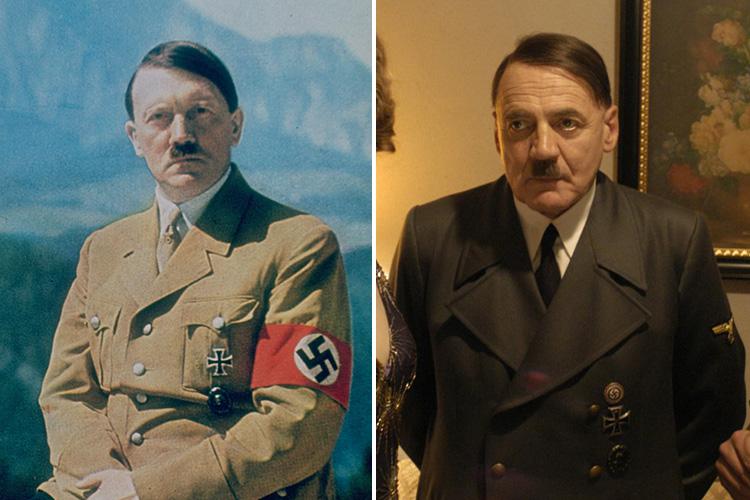  Bruno Ganz, R, played Adolf Hitler in the last days of the war