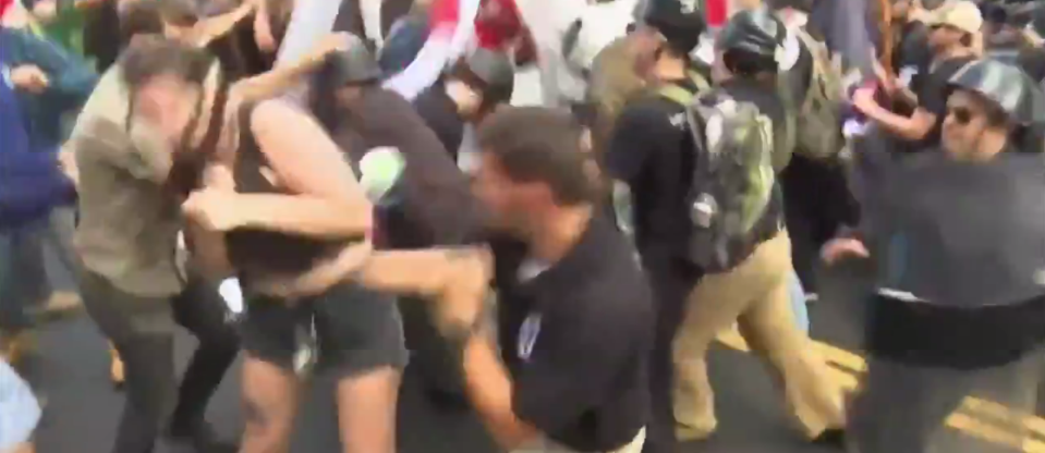 Far right rally