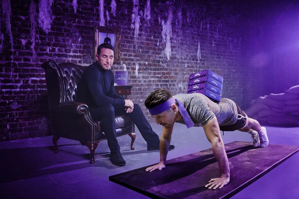  He gets put through his paces in the new ad campaign