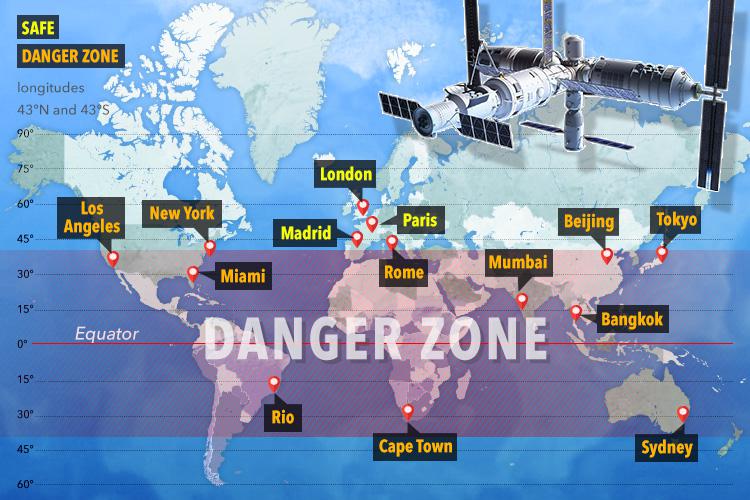 Experts have warned we probably won’t have more than six or seven hours' notice before the space lab hits