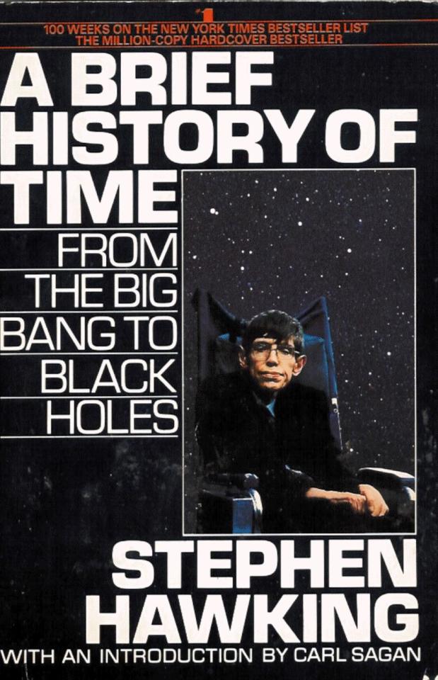  Hawking's book A Brief History of Time broke down his theories for the masses