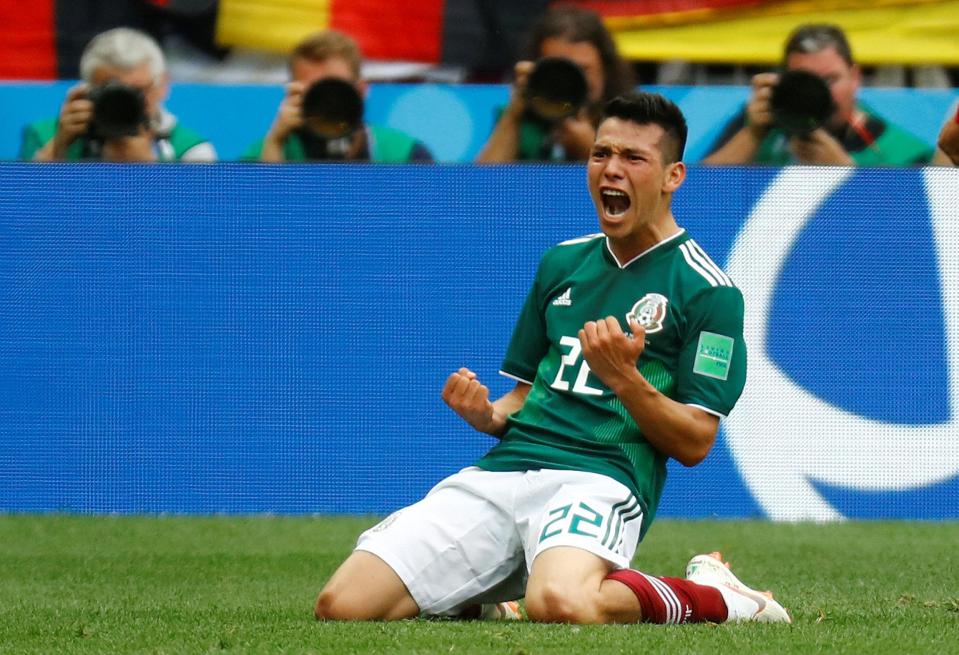  Hirving Lozano scored the only goal in the opener against Germany to secure Mexico three points