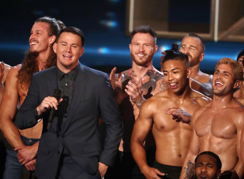  Channing Tatum made a surprise appearance with the Magic Mike stripper troupe