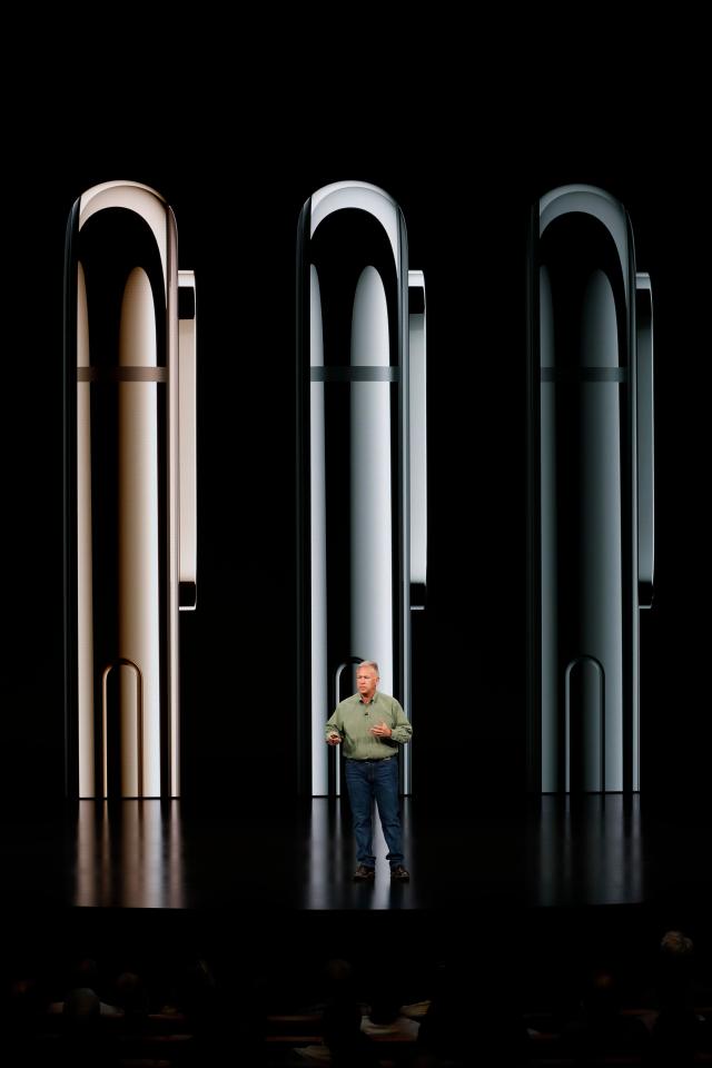 The new iPhone XS comes in three colour options – gold, silver and grey