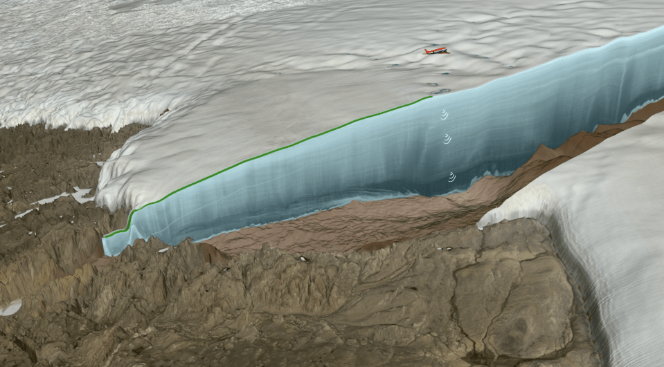 Greenland crater