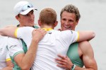 There were jubilant scenes as the Light Blues jumped out of their boat after securing back-to-back wins