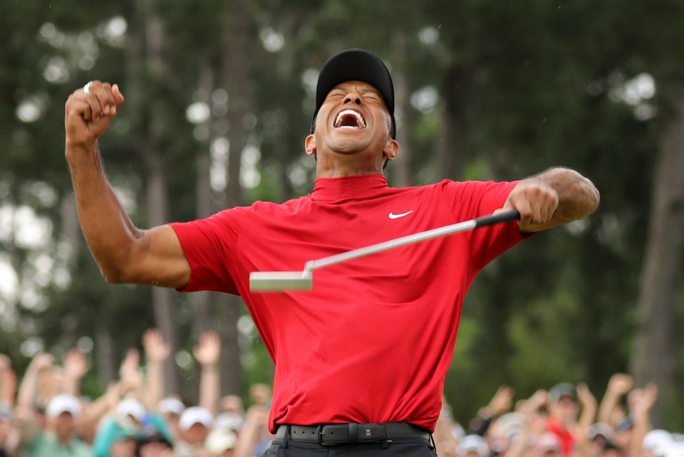  The American was pure emotion after winning a fifth green jacket