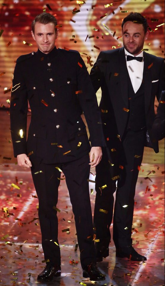  Richard with Ant after winning Britain's Got Talent in 2016