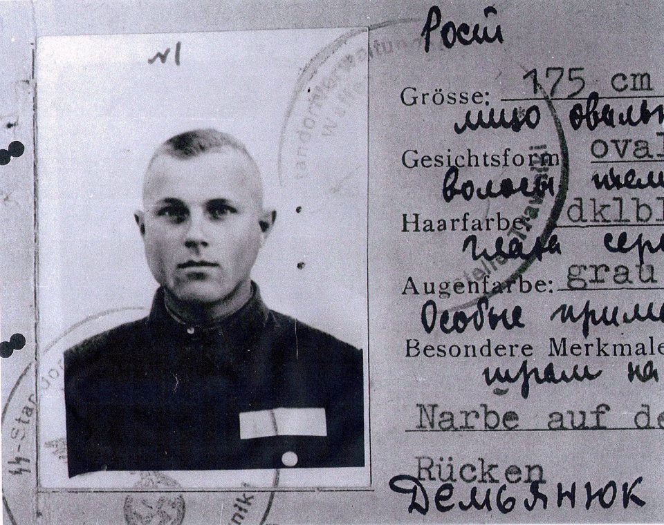 Demjanjuk's ID card, which his defence team claims was forged by the KGB