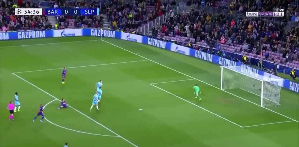  Messi's shot clattered the bar - but should he have laid it off to his team-mate?