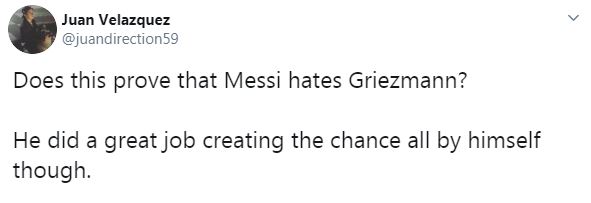  Fans claim they have found proof Messi finds it tough to rely on Griezmann