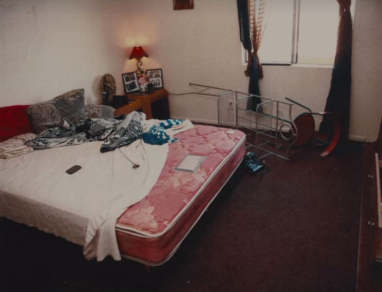  Photos show the messy interior of the family home