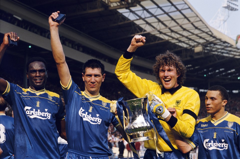  Wimbledon's FA Cup hero Lawrie Sanchez says they would be hit with lawsuits in this day and age