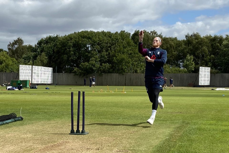  The talismanic all-rounder has been training in England's biosecure bubble