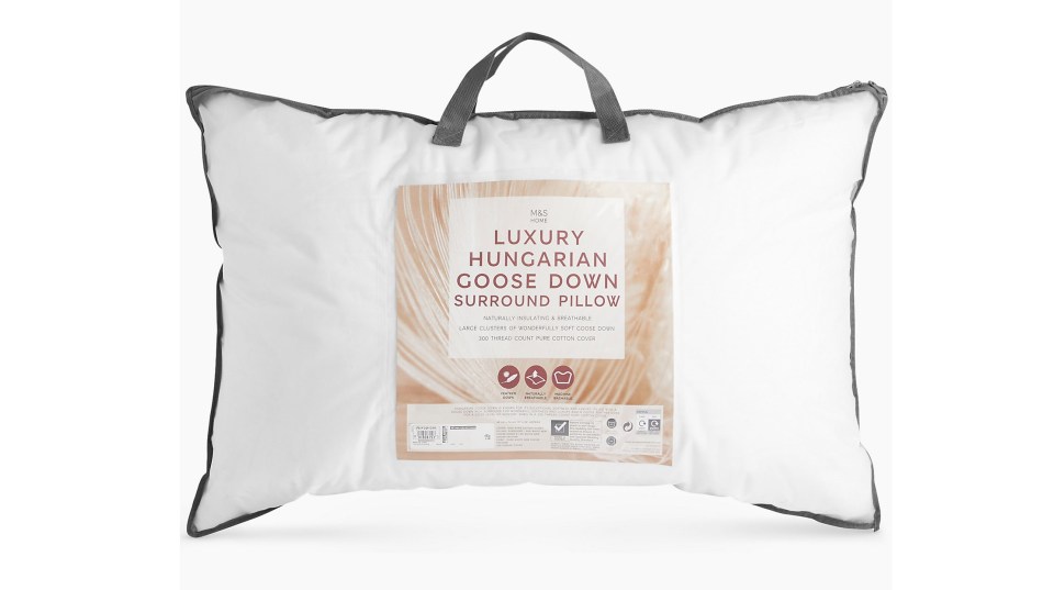 M&S Autograph Hungarian goose down and feather surround pillow
