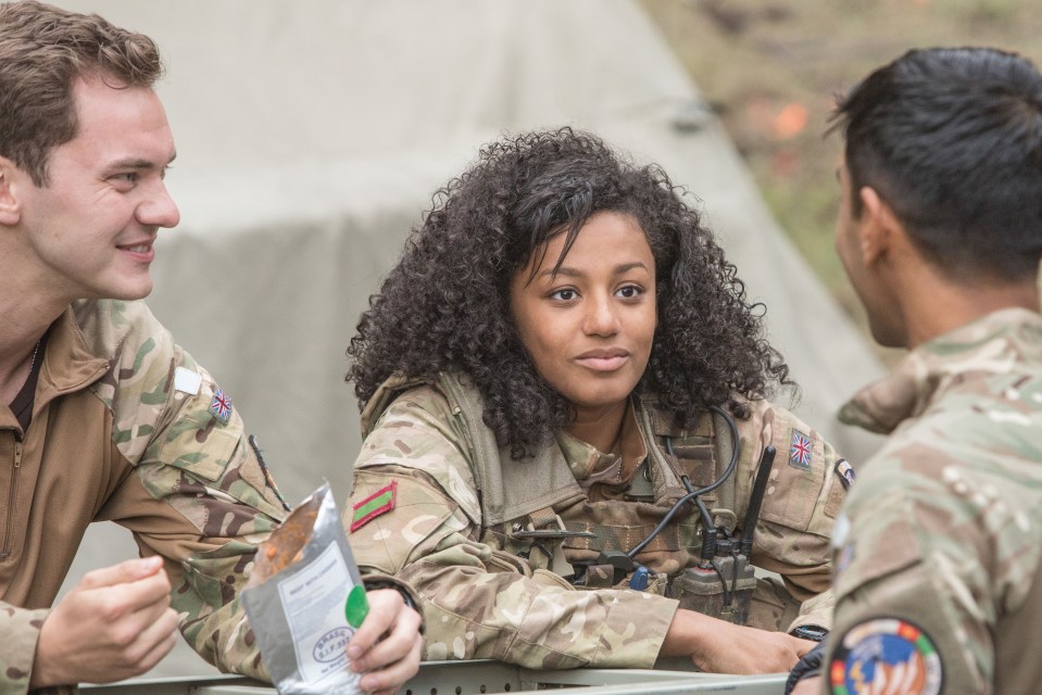 The Our Girl drama star made her first appearance on set in Belfast