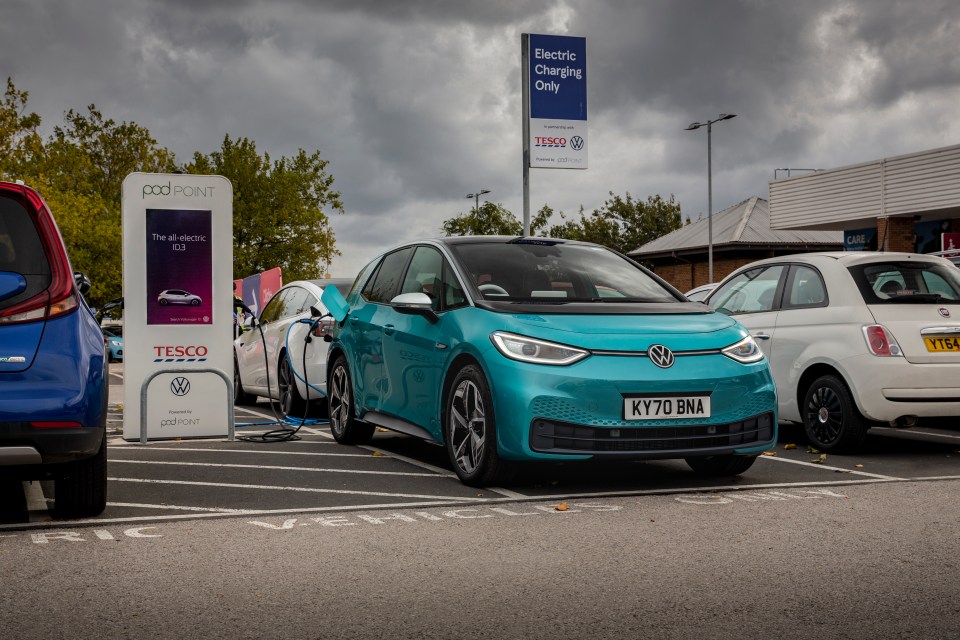 You can recharge the VW ID3 for free at Tesco