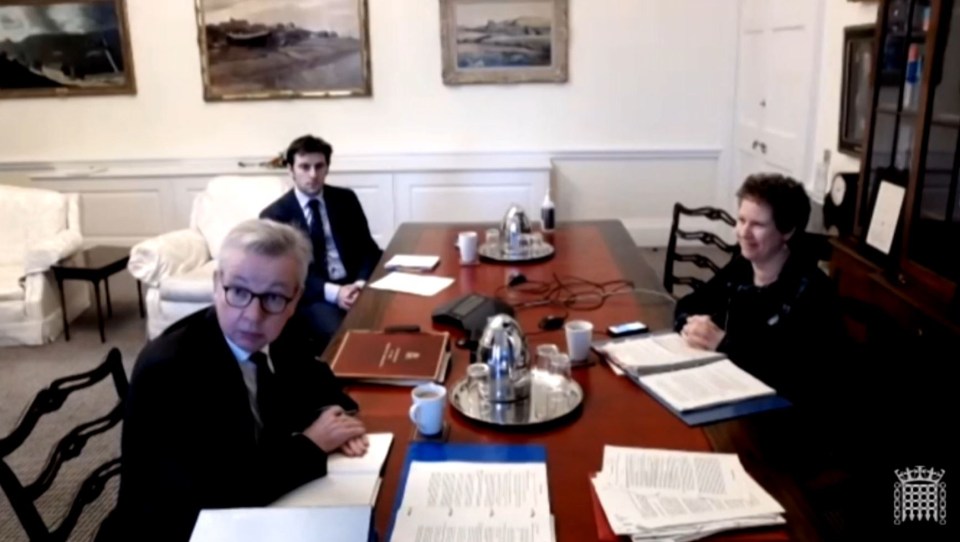Michael Gove answered questions before the Future Relationship with the European Union Select Committee today