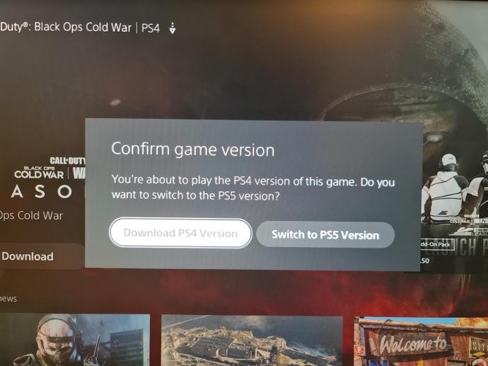 Your PlayStation 5 now warns you if you're about to play the PS4 versions of your games
