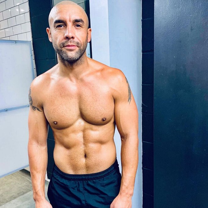 A topless photo of Alex went viral after his row with Piers on Tuesday