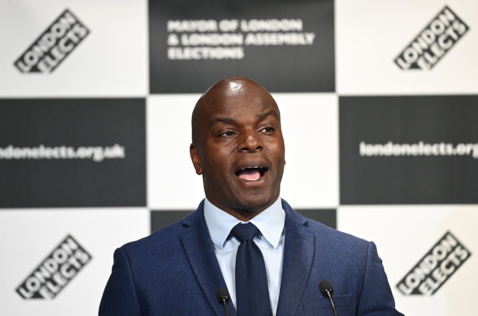 Shaun Bailey won 44.8 per cent of the vote and was Khan's biggest rival