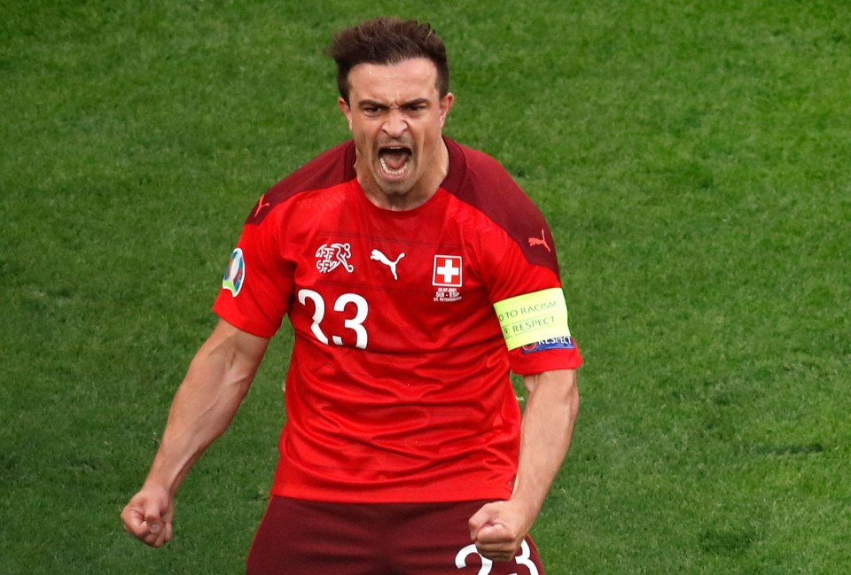 Liverpool star Xherdan Shaqiri had pounced on a Spain howler to equalise