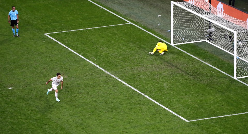 Mikel Oyarzabal hit the winning penalty as Spain reached the final four