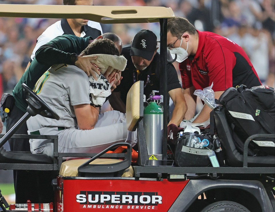 Bassitt was carted off and rushed to hospital and now requires surgery