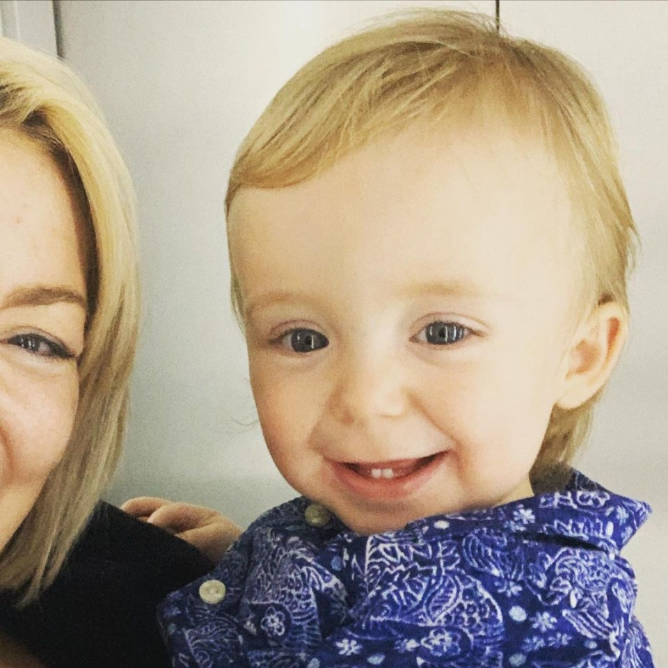 Sheridan Smith showed her son Billy's face for the first time in 15 months